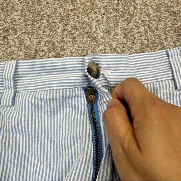 Vineyard Vines Seersucker Men's Blue Striped Breaker Shorts Size 30 - Picture 4 of 14